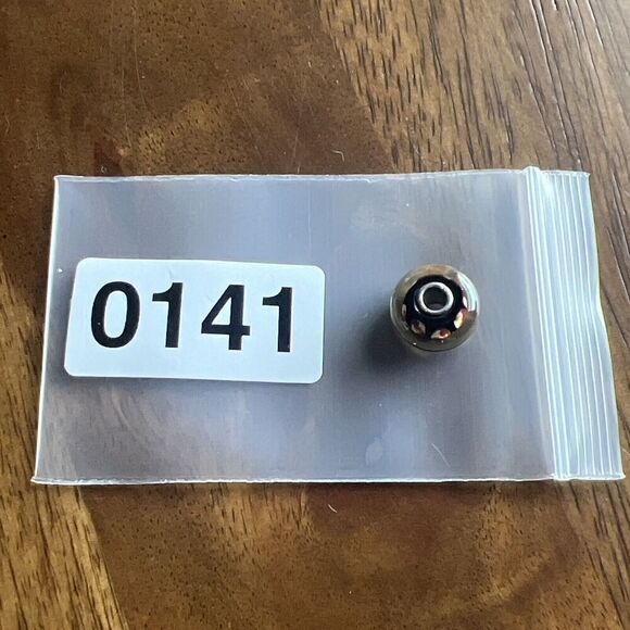 Trollbeads 925 Glass Black & Toffee Colored Designs Single Bead Charm - Picture 5 of 5